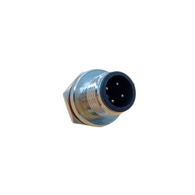 M12 Series 4Pins Male receptacle(Rear panel mount)