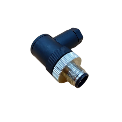 M12 series 4Pins Right angle Male plug(Field installed with screw pins)