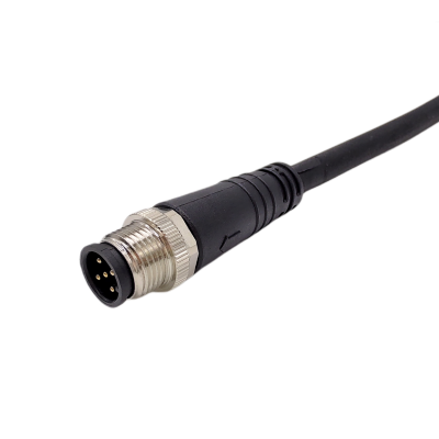 M12 series 5Pins male plug(Overmolded 180°)