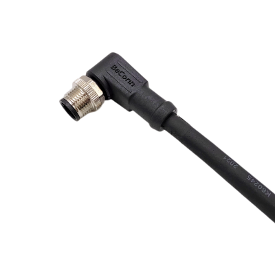 M12 series 5Pins male right angle plug(Overmolded 90°)