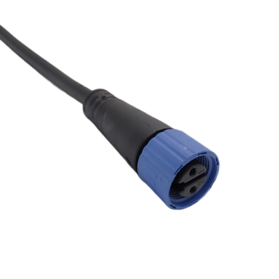 M15 series 2pin Female cable connector(Overmolded type, 180°)