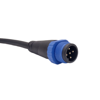 M15 series 5pin male cable connector(Overmolded type, 180°)