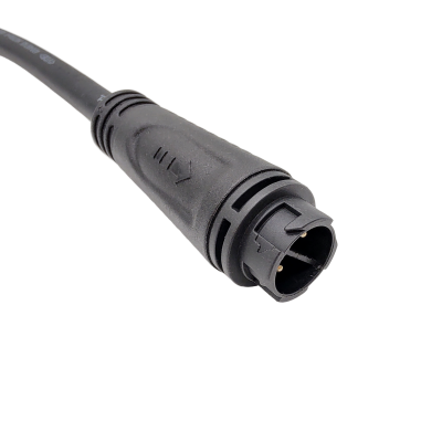 M16 series 2pin male plug(Push lock type, Overmolded 180°)