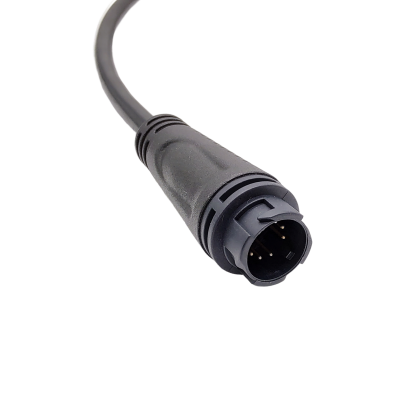M16 series 9pin male plug(Push lock type, Overmolded 180°)