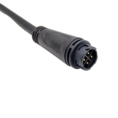 M16 series 4pin male plug(Push lock type, Overmolded 180°)
