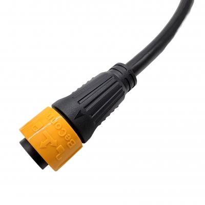 M25 series 3+9pins Male plug(Push lock type, Overmolded 180°)