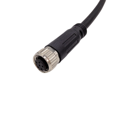 M8 series 6pins female connector overmolded with cable
