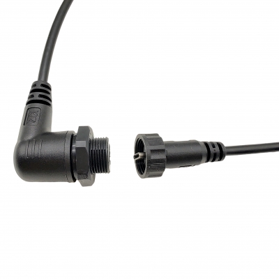  Connecteur femelle USB Type-C coudé à 90°, étanche IP68, pour montage sur panneau, avec câble USB 3.0